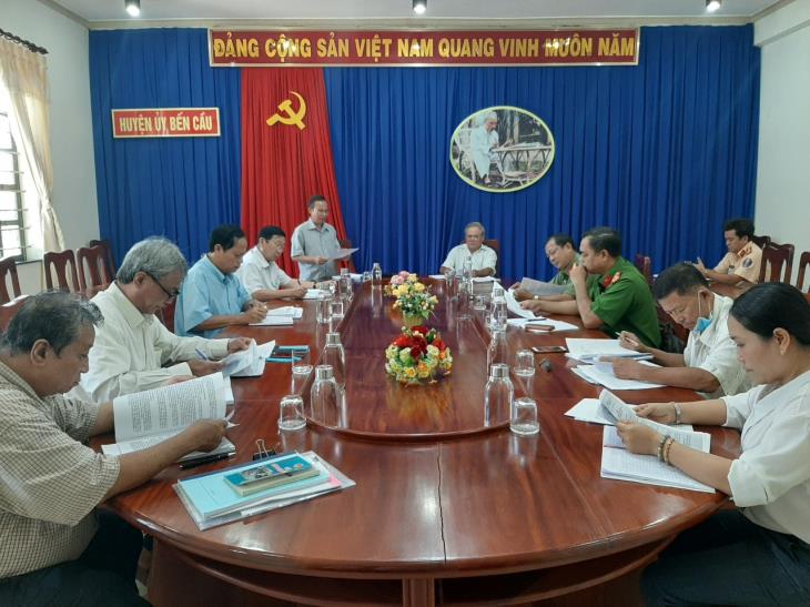 HĐND huyện Bến Cầu giám sát kết quả thực hiện mục tiêu 4 giảm của UBND tỉnh Tây Ninh giai đoạn 2016 – 2020 trên địa bàn huyện Bến Cầu