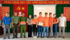 Cty FPT-Chi nhánh Tây Ninh trao tặng 500 bảng Fom và 1.500 mốc khóa số điện thoại đường dây nóng phòng, chống tội phạm